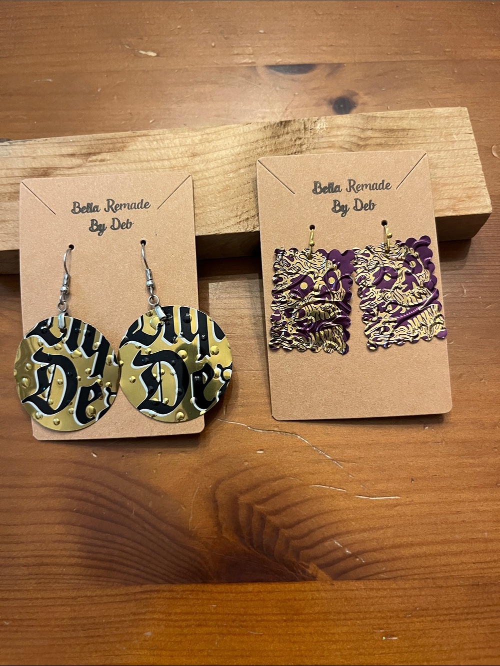 Handmade Unique Upcycled earrings